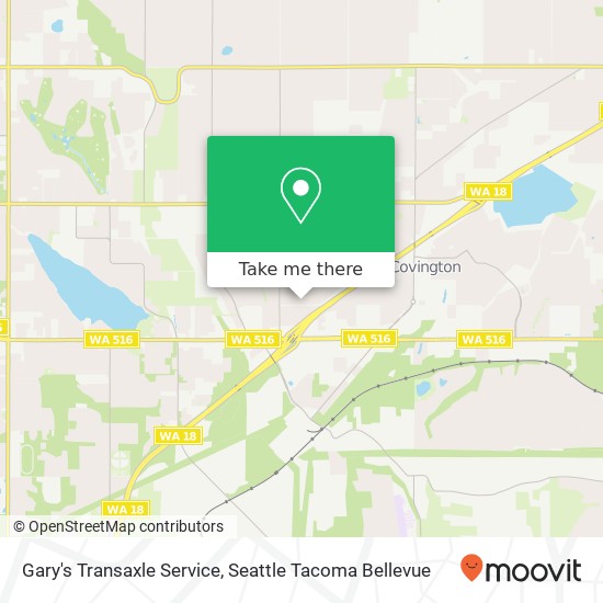 Gary's Transaxle Service map