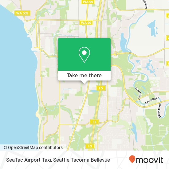 SeaTac Airport Taxi map