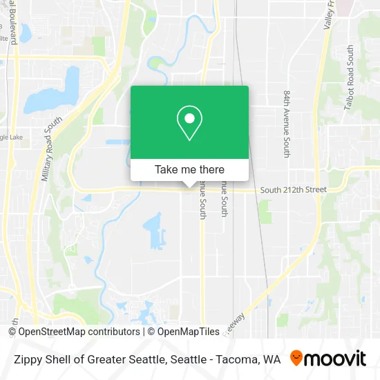 Zippy Shell of Greater Seattle map