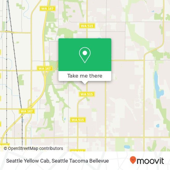 Mapa de Seattle Yellow Cab