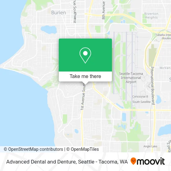 Mapa de Advanced Dental and Denture