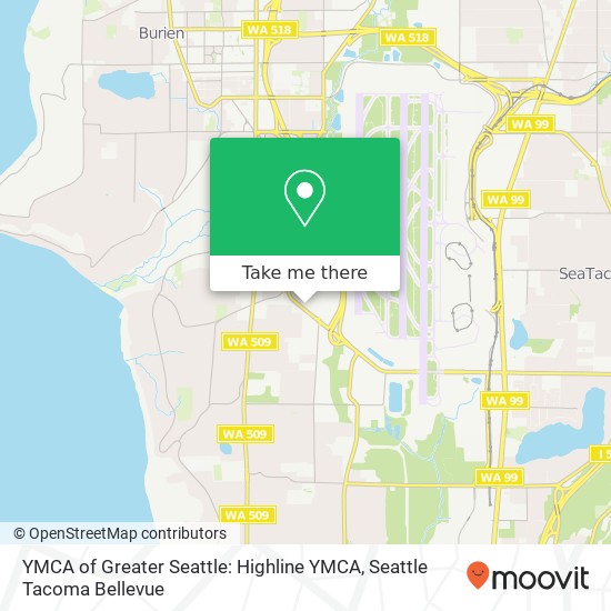 Mapa de YMCA of Greater Seattle: Highline YMCA