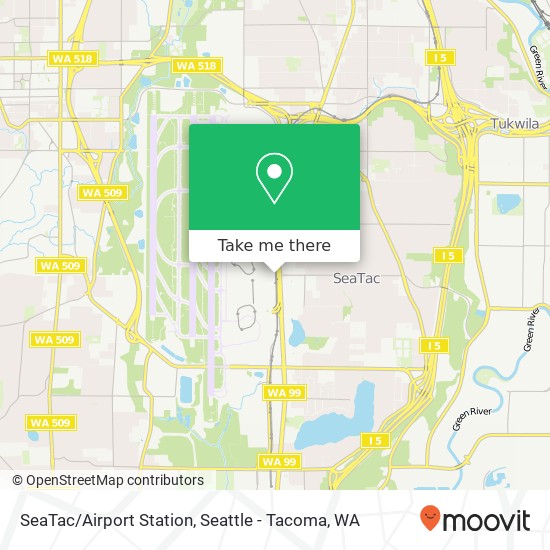 SeaTac/Airport Station map