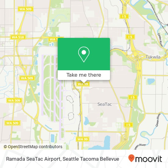 Ramada SeaTac Airport map
