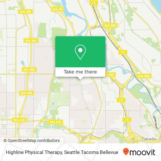 Highline Physical Therapy map