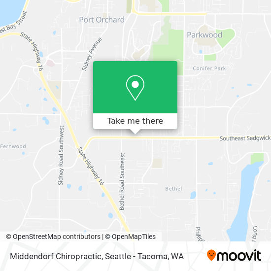 Middendorf Chiropractic map