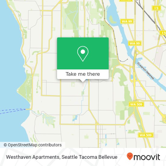 Westhaven Apartments map