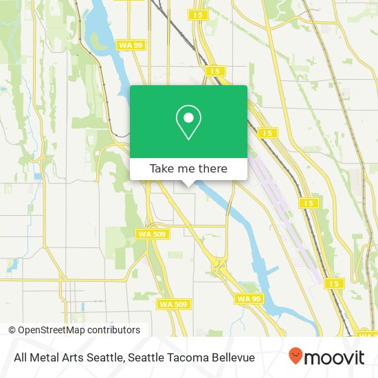 All Metal Arts Seattle map