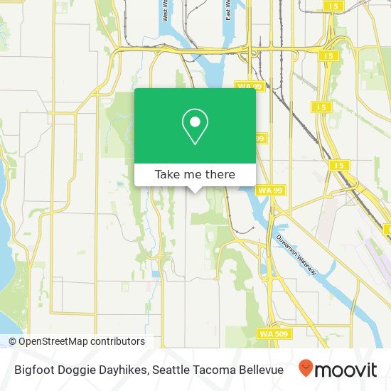 Bigfoot Doggie Dayhikes map