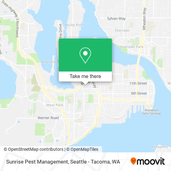 Sunrise Pest Management map