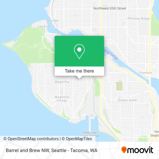 Mapa de Barrel and Brew NW