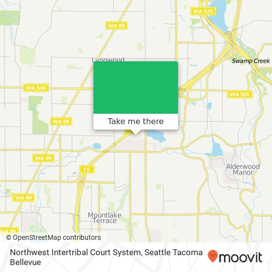 Northwest Intertribal Court System map