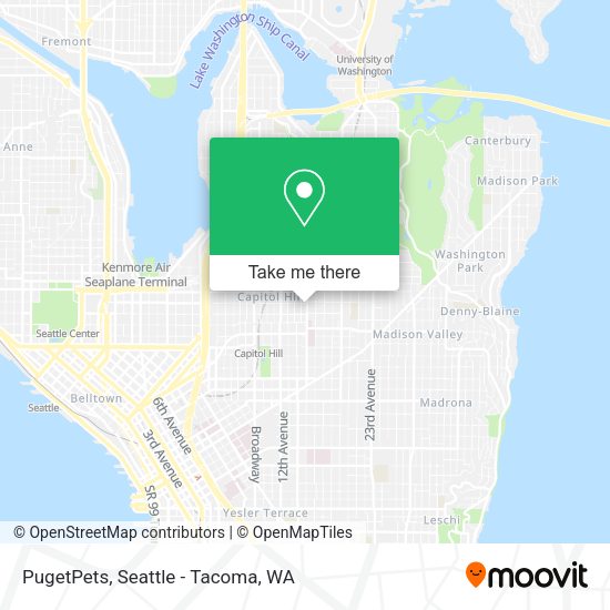 PugetPets map