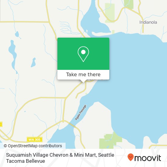 Suquamish Village Chevron & Mini Mart map
