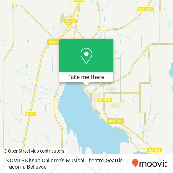 Mapa de KCMT - Kitsap Children's Musical Theatre