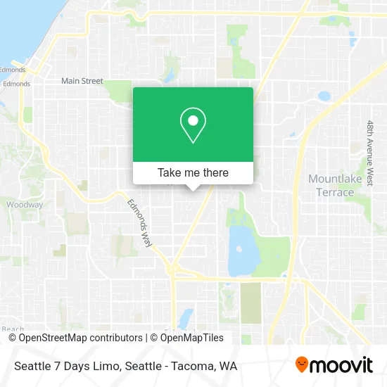 Mapa de Seattle 7 Days Limo