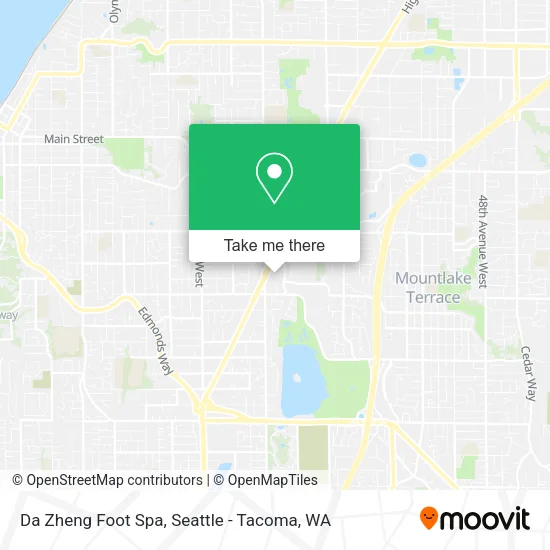 Da Zheng Foot Spa map