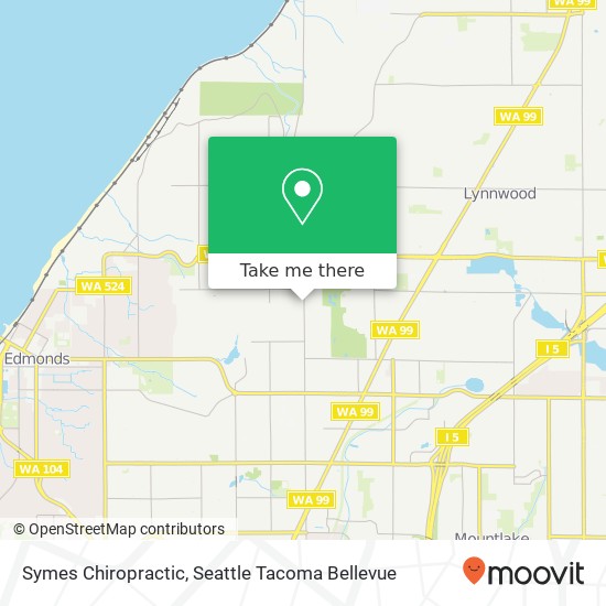 Symes Chiropractic map