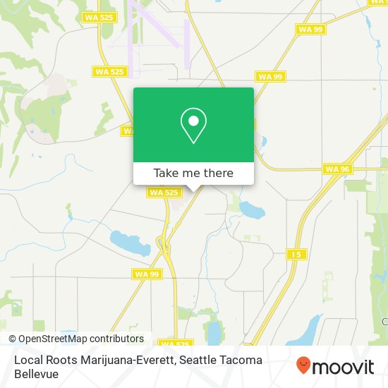 Local Roots Marijuana-Everett map