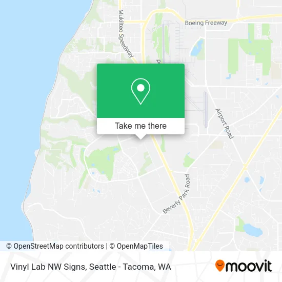Mapa de Vinyl Lab NW Signs