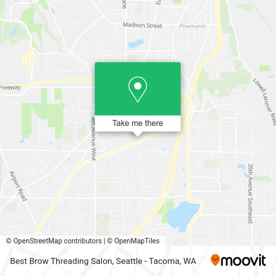 Mapa de Best Brow Threading Salon
