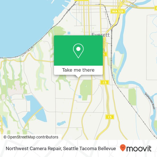 Northwest Camera Repair map
