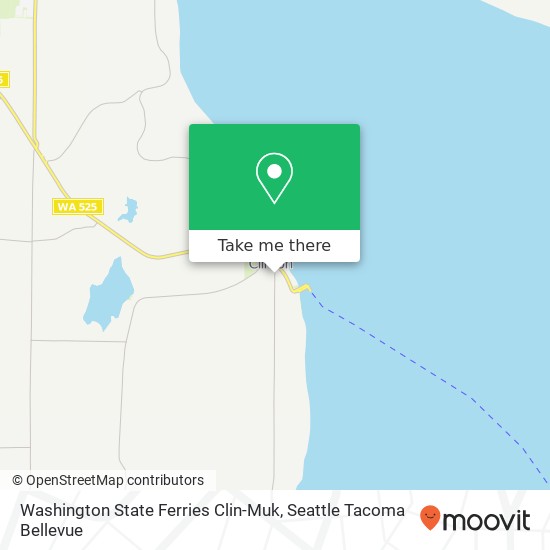 Mapa de Washington State Ferries Clin-Muk