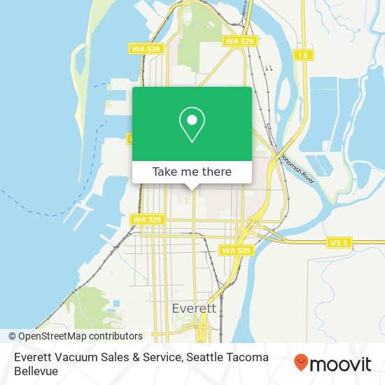 Everett Vacuum Sales & Service map