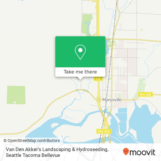 Mapa de Van Den Akker's Landscaping & Hydroseeding