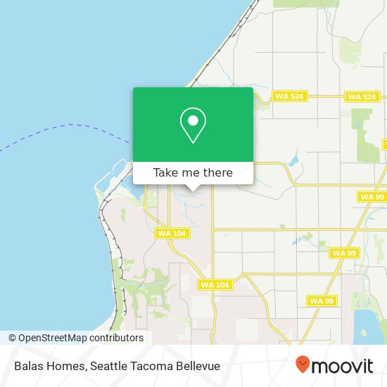 Balas Homes map