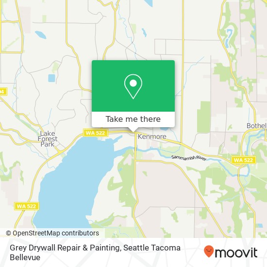 Grey Drywall Repair & Painting map