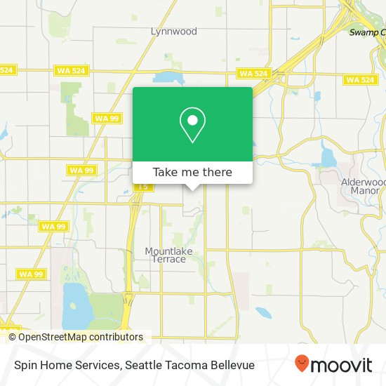 Mapa de Spin Home Services