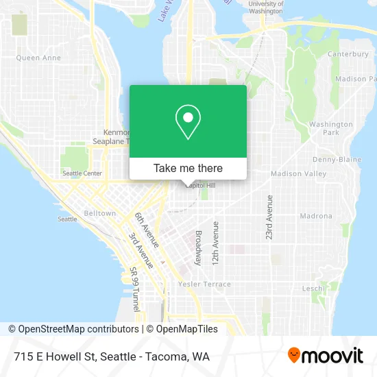 Mapa de 715 E Howell St