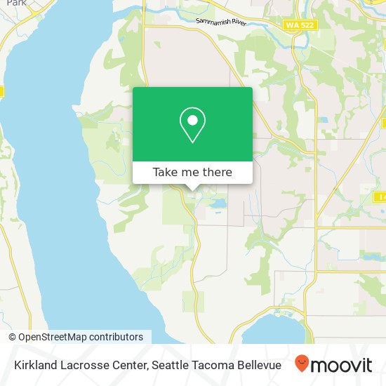 Mapa de Kirkland Lacrosse Center