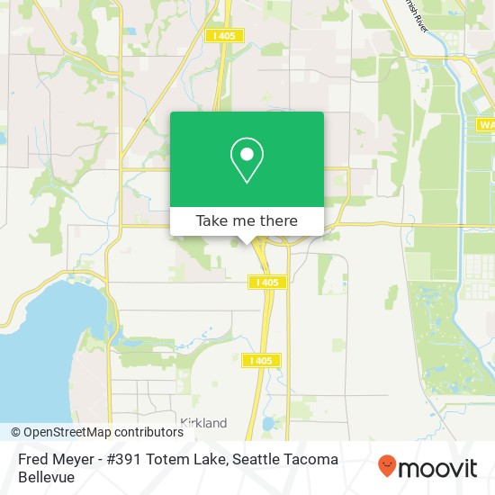 Fred Meyer - #391 Totem Lake map