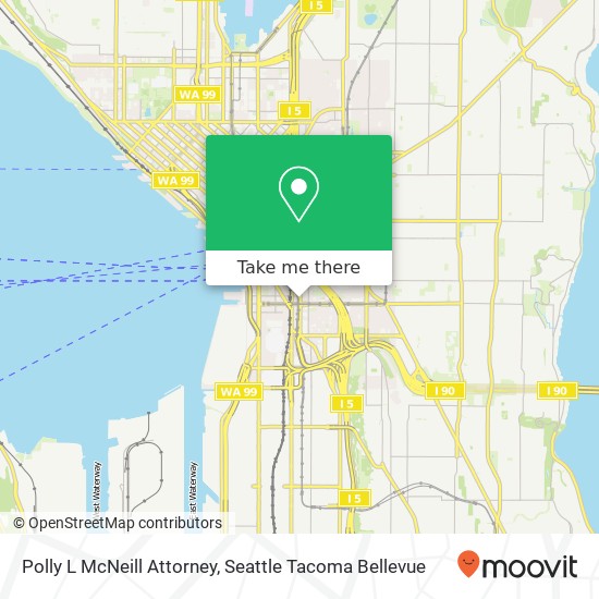 Polly L McNeill Attorney map