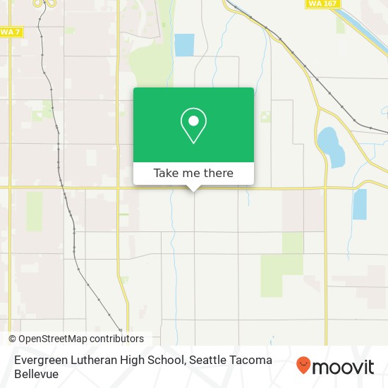Mapa de Evergreen Lutheran High School