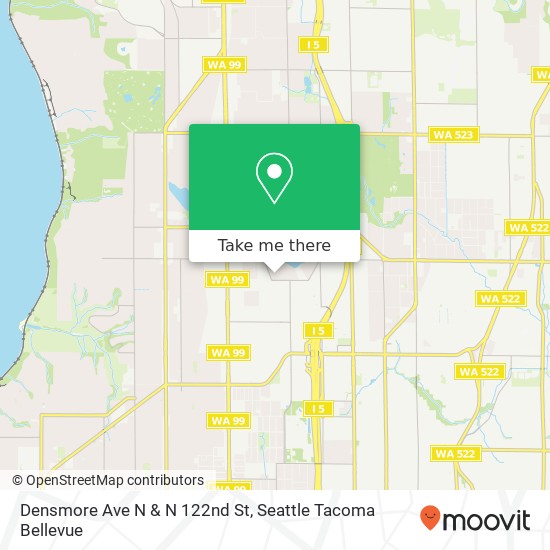 Densmore Ave N & N 122nd St map