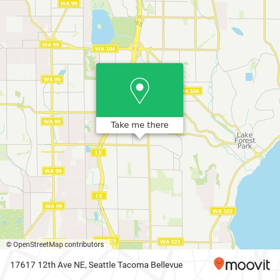 Mapa de 17617 12th Ave NE