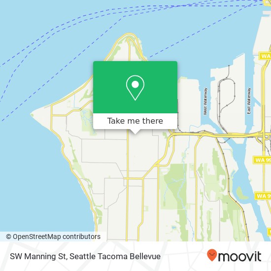 SW Manning St map