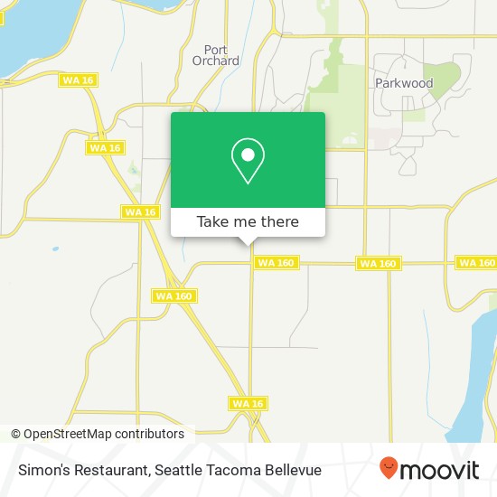 Mapa de Simon's Restaurant
