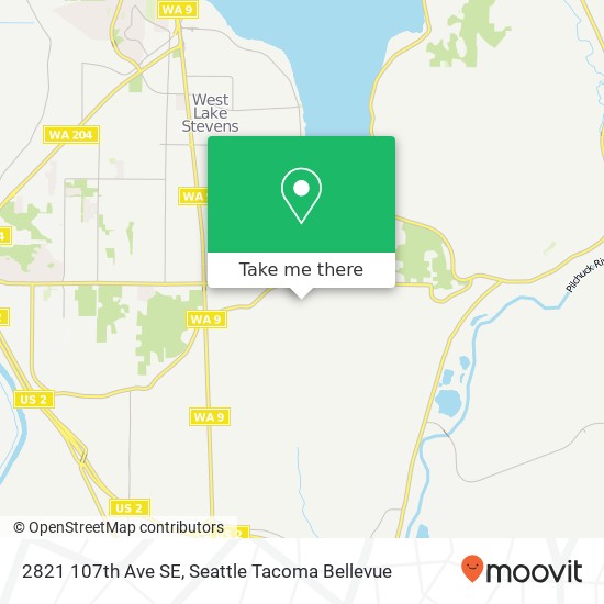 Mapa de 2821 107th Ave SE