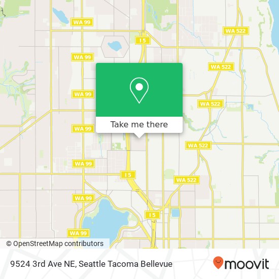 Mapa de 9524 3rd Ave NE