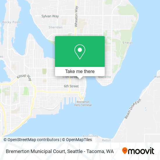 Bremerton Municipal Court map