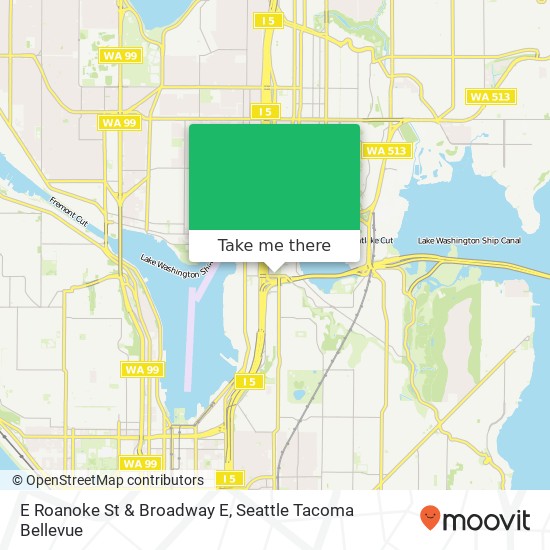 E Roanoke St & Broadway E map