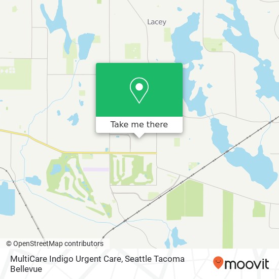 Mapa de MultiCare Indigo Urgent Care