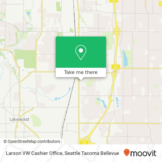 Mapa de Larson VW Cashier Office