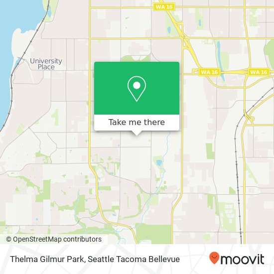 Thelma Gilmur Park map