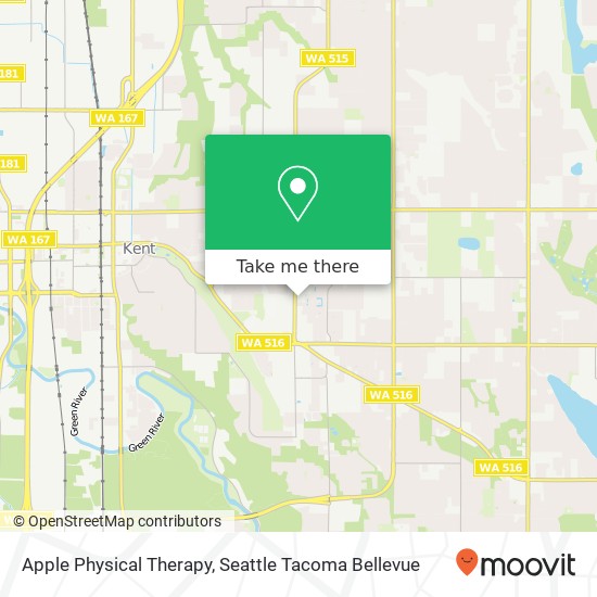 Mapa de Apple Physical Therapy