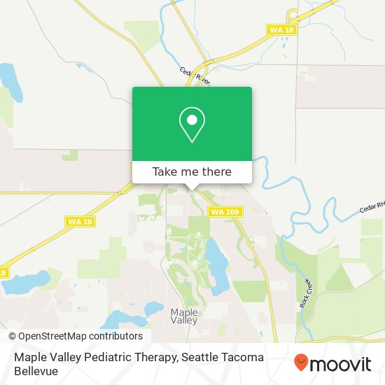 Maple Valley Pediatric Therapy map